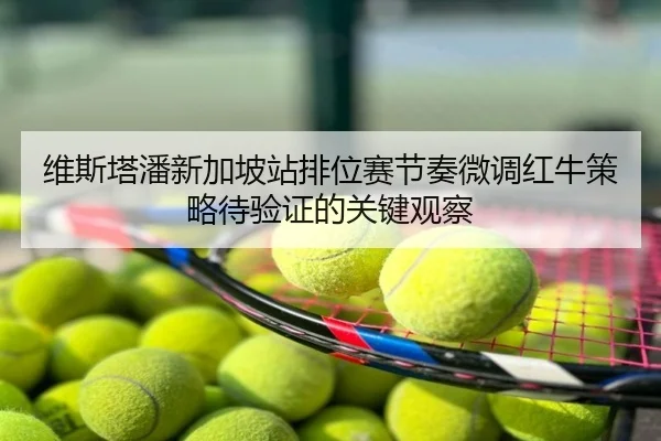 维斯塔潘新加坡站排位赛节奏微调红牛策略待验证的关键观察